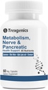 Metabolismo Trexgénico Apoyo con GYMNEMA 75% Ácido Gimnenico 150 mg, Melón de Bitter 5% Bitters 150 mg, Cromo &amp; Alfa LIPOIC ACID150mg(60 cápsulas Vegan) (Pack of 1)