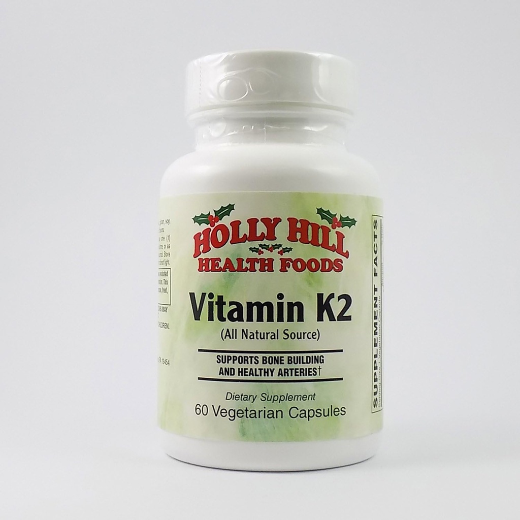 Holly Hill Health Foods, Vitamina K2, 60 cápsulas vegetarianas