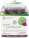 Youtheory Spore Probiotic - Vegan Gut & Digestive Support* - Contiene Bacillus Coagulans - Dairy, Soy, & Gluten Free - 60 Gummies