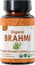 Brahmi 120 Tablets – USDA Organic Bacopa Monnieri Supplement – Supports Focus, Calm &amp; Memory – Herbal Nootropic*