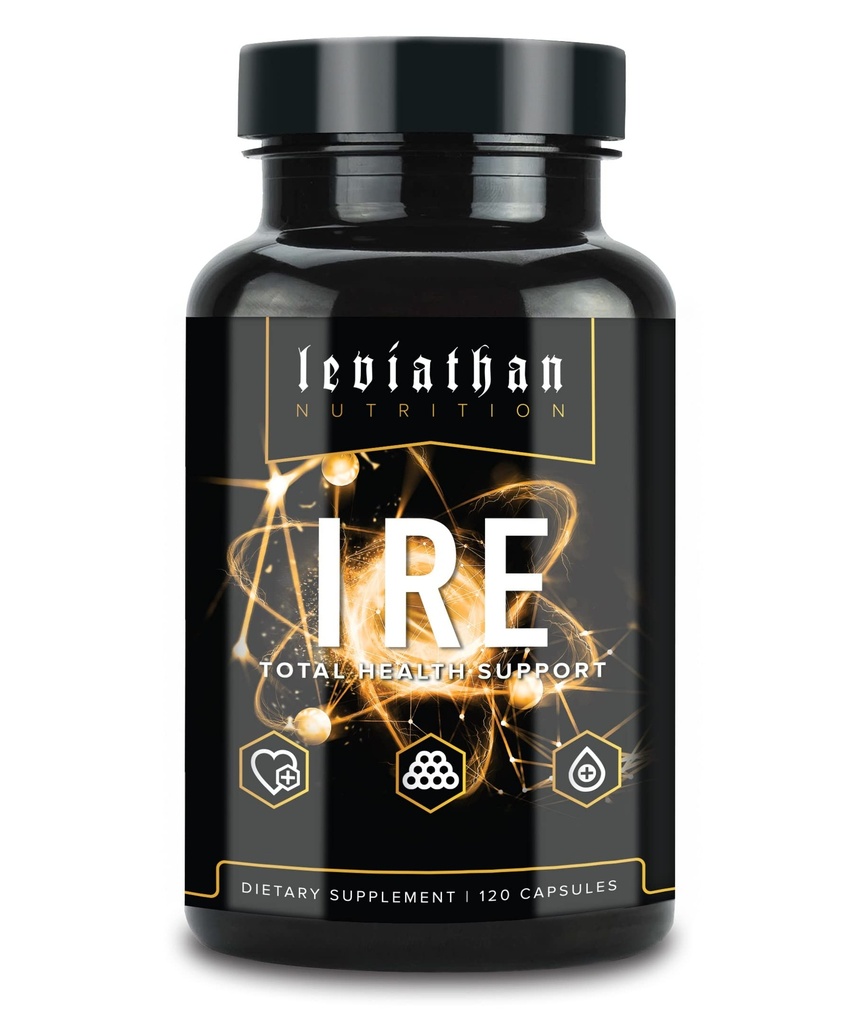 Leviathan IRE Complete Health Support - Overall Health & AntiOxidant Support with Longvida® Optimized Turmeric Curcumin, Grape Seed, Berberine, Arjuna, and Resveratrol