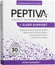 Peptiva 26 Billones CFU Probiótico y Apoyo al sueño - Probiótico multiestrénico validado clínicamente - Lactobacillus y Bifidobacterium, Melatonin - 30 Cuenta