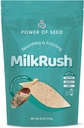 Milkrush Lactation Support for Breastfeeding - Oats Seeds & Almond Lactation Drink Mix - Milk Booster for Breastfeeding Superfood Mix with Omega 3, Iron & Calcium - Kosher Certified - 26oz Bag