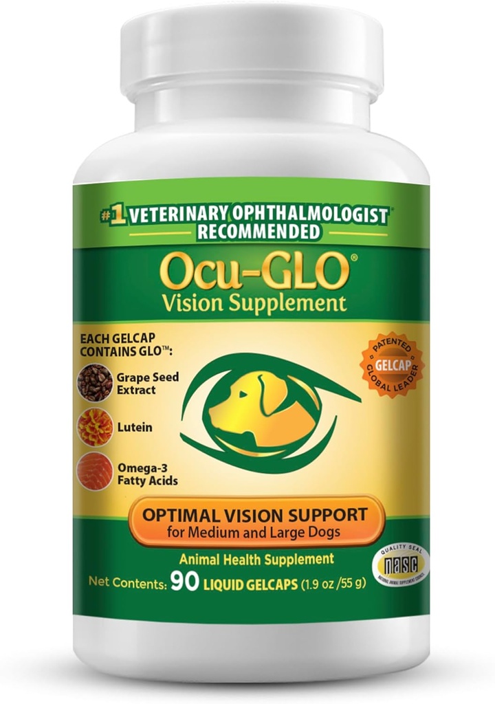 Ocu-GLO para perros medianos a grandes, 11+ lb, 90 cuenta