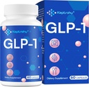 GLP-1 Suplemento para Mujeres y Hombres, GLP1 Suplemento Silencio GLP-1 Apoyo, GLP núcleo de apoyo con saltos Extracto, sinbióticos, Eriocitrin Soporte GLP 1 Nivel Naturalmente, Natural, Tome antes de la comida - 1 paquete