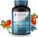 Salud de los ojos de diamante - Vitaminas naturales para el soporte completo de los ojos - Vitaminas de salud de los ojos para ayudar a los ojos envejecidos - Vegan, sin gluten, sin lácteos - (90 Cuenta)