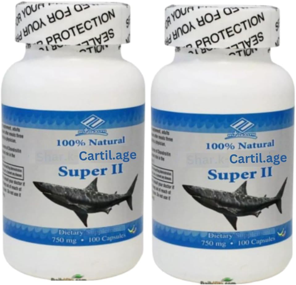 Cartil 100% natural. Edad 750 mg - 100 cápsulas (Pack of 2)