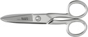 Klein Tools 2100-5 Tijeras electricistas, fabricadas en EE.UU., Tijeras compactas de 5,25 pulgadas para cortes pesados y trabajo de baja tensión, multifunción