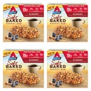Atkins Blueberry Flavored Soft Baked Energy Bars, High in Protein Snack Bar, Low Sugar, High Fiber Snack, Protein Snack, 4 Packs (4 Bars Each)
