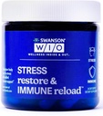 Swanson WIO Stress Restore &amp; Immune Reload Stress Support, Immune Defense, B Vitaminas, Vitamina C, Biotina, PABA, Wellness, Immune Health - 4 oz Bottle, 30 cápsulas (30-Day Supply)
