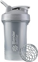 BlenderBottle Classic V2 Shaker Bottle Perfect para Protein Shakes y Pre Workout, 20 onzas, Pebble Grey