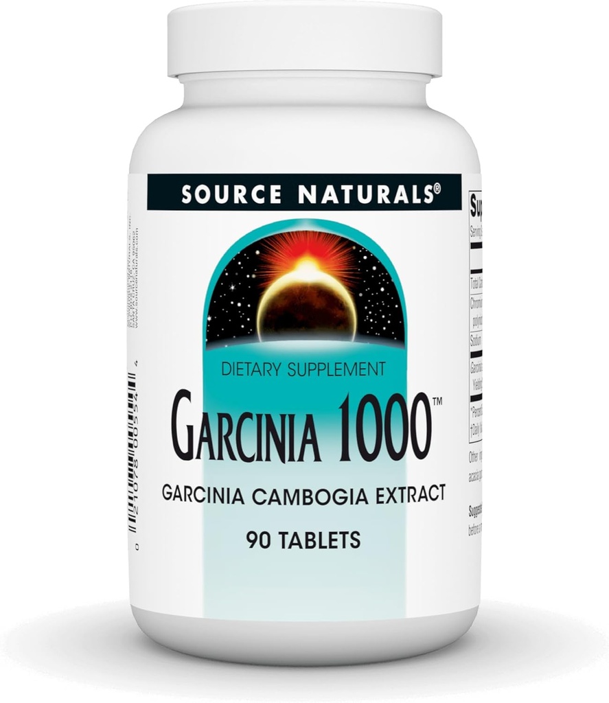 Fuente Naturales Extracto de Garcinia Cambogia, 1.000 MG- 90 Tablas