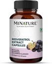 minature Resveratrol Extract Capsules ← Superfood Supplements durable500mg, 90 Veg Capsules, 45 Days Supply, 54g ← Pure &amp; Natural ← Preservatives Free Tortura Vegan Silencio Made in India