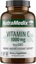 NutraMedix Vitamina C 1000mg - Antioxidantes Suplemento de Apoyo Inmunitario " Salud cardíaca - Vitamina C del ácido ascórbico - Vegano, No GMO (120 cápsulas vegetarianas)