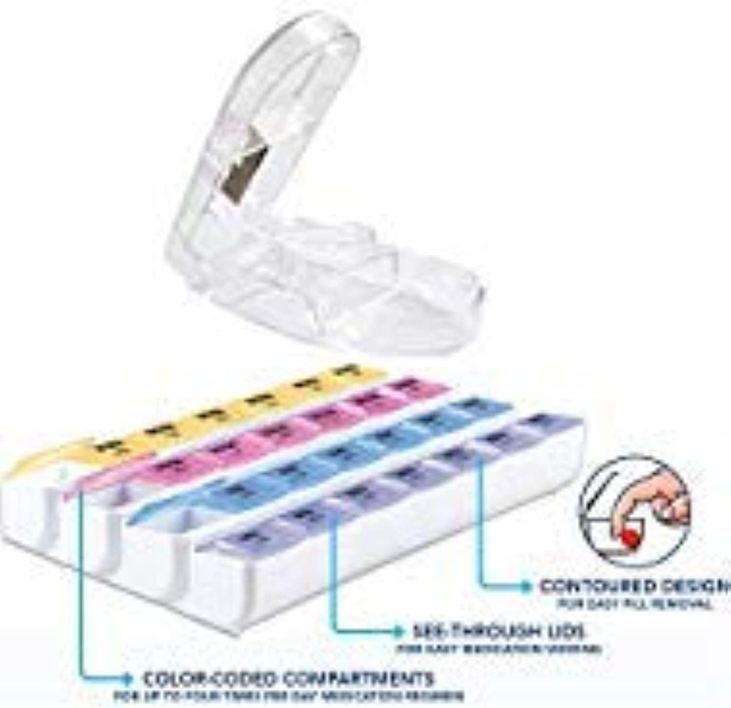 Apex Carex Pill Organizer y Pill Cutter Combo kit