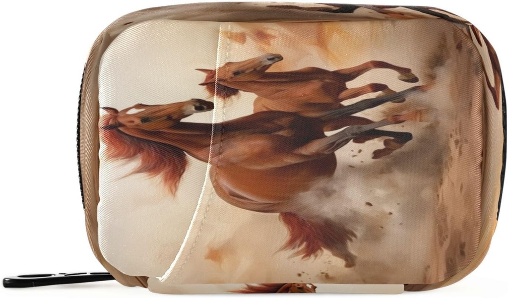 Caballo Organizador Caso Portable semanal Caja de Pill Organizador con cremallera para suplementos Medicina Viaje Negocios Familiar