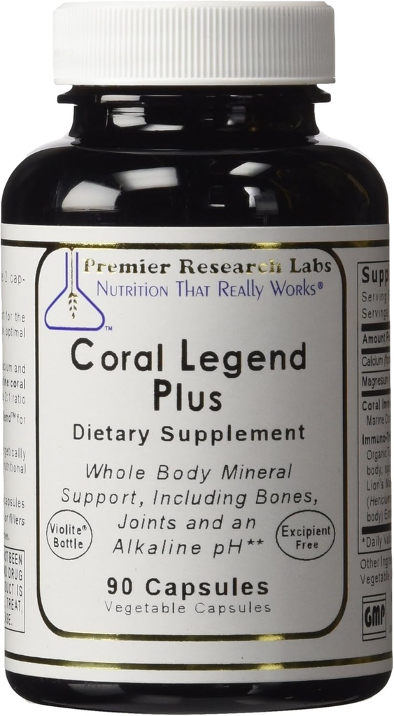 Coral Legend Plus, 90 Capsules - pH Support Fórmula para la totalidad del cuerpo soporte mineral, incluyendo los huesos, articulaciones, dientes y un pH alcalino