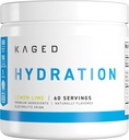 Kaged Hydration Electrolytes Powder ← Lime Limón ← Hydra-Charge Sports Drink Mix ← Pre, Post, Intra Workout ← Low Carb, Vegan, Gluten Free ← Suplementos para Hombres y Mujeres
