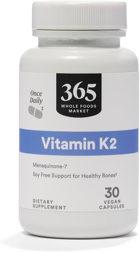365 por Whole Foods Market, Vitamina K2, Vegan, 30 Cuenta