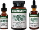 NutraMedix Detox Set - 3-Piece Kit con Sealantro, Burbur-Pinella &amp; Magnesium Malate for Cleansing, Detox &amp; Daily Wellness Support - Plant-Based Liquid Detox Drops " Daily Capsules