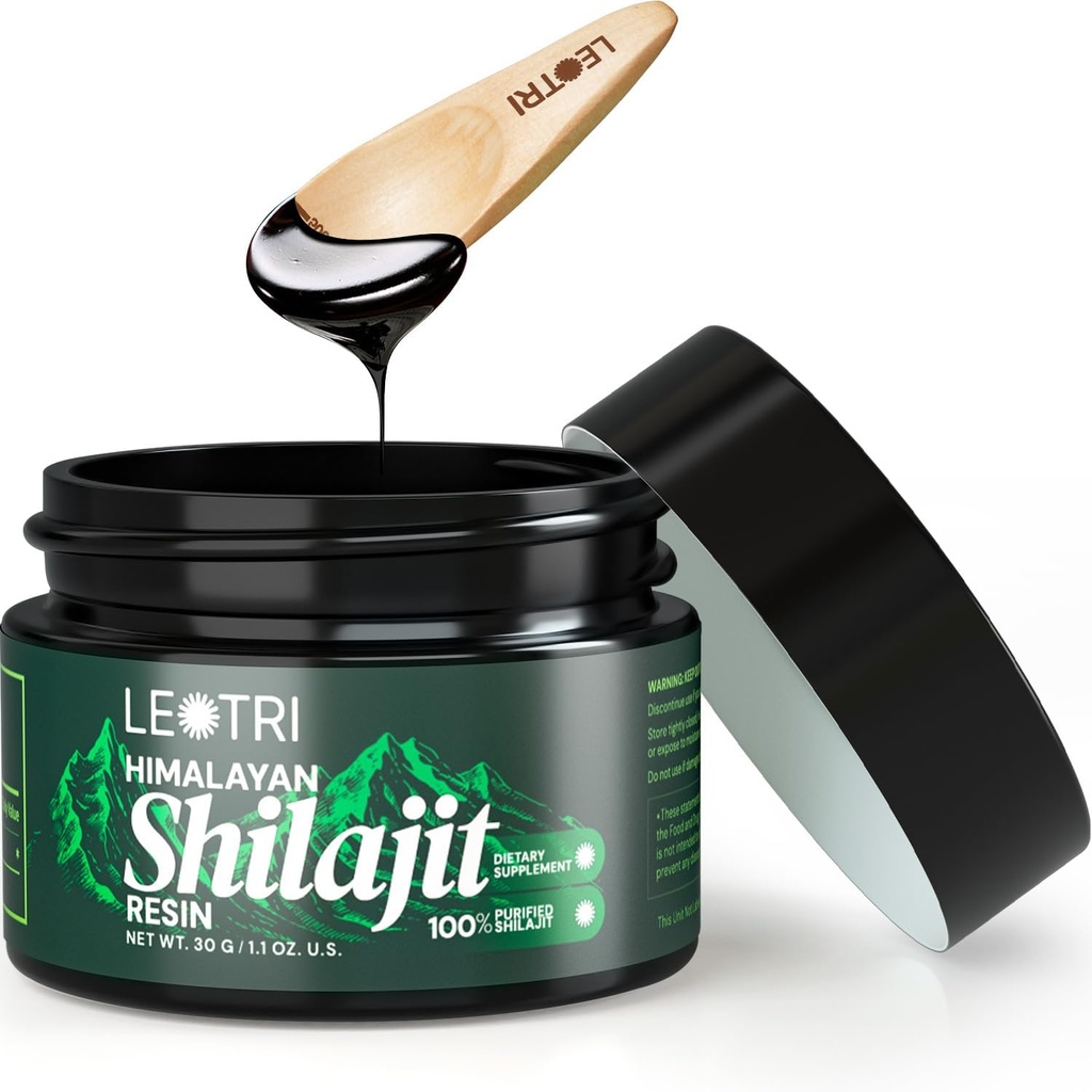 Shilajit Resin Puro Himalaya Orgánica: Ácido Fulvico Auténtico con Minerales Trace - Himalayas Naturales Shilajit Resina para Hombres y Mujeres Apoyo Inmunitario en Energía (Blanco-Brown)