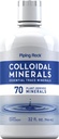 Piping Rock Colloidal Minerals Liquid ← 32 fl oz ← Unflavored Tincture Suplemento  Plan Derived Essential Trace Minerals ← Vegetarian, Non-GMO, Gluten Free