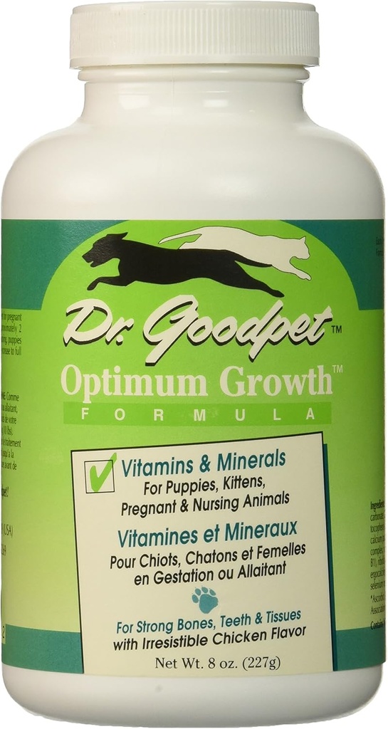 Dr. Goodpet Optimum Growth - All Natural Kitten & Puppy Care Multi-Vitamin/Mineral Powder