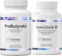Tesseract Gut &amp; Immune Support Bundle – ProButyrate 600mg & QuerciSorb SR Quercetin 400mg, 120 + 90 cápsulas, Gastrointestinal &amp; Salud Inmune, Hypoallergenic