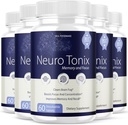 (5 Pack) Neurotonix Memory Supplement - Official Formula - Neuro Tonix Memory Tablets for Focus and Memory, Neruotonix Brain Supplement Pills, Neuro Tonix Advanced Formula Maximum (300 capsules)