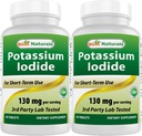 Best Naturals Potasio Iodide 130 mg por Serving - Suplemento dietético, 90 Tabletas (2)