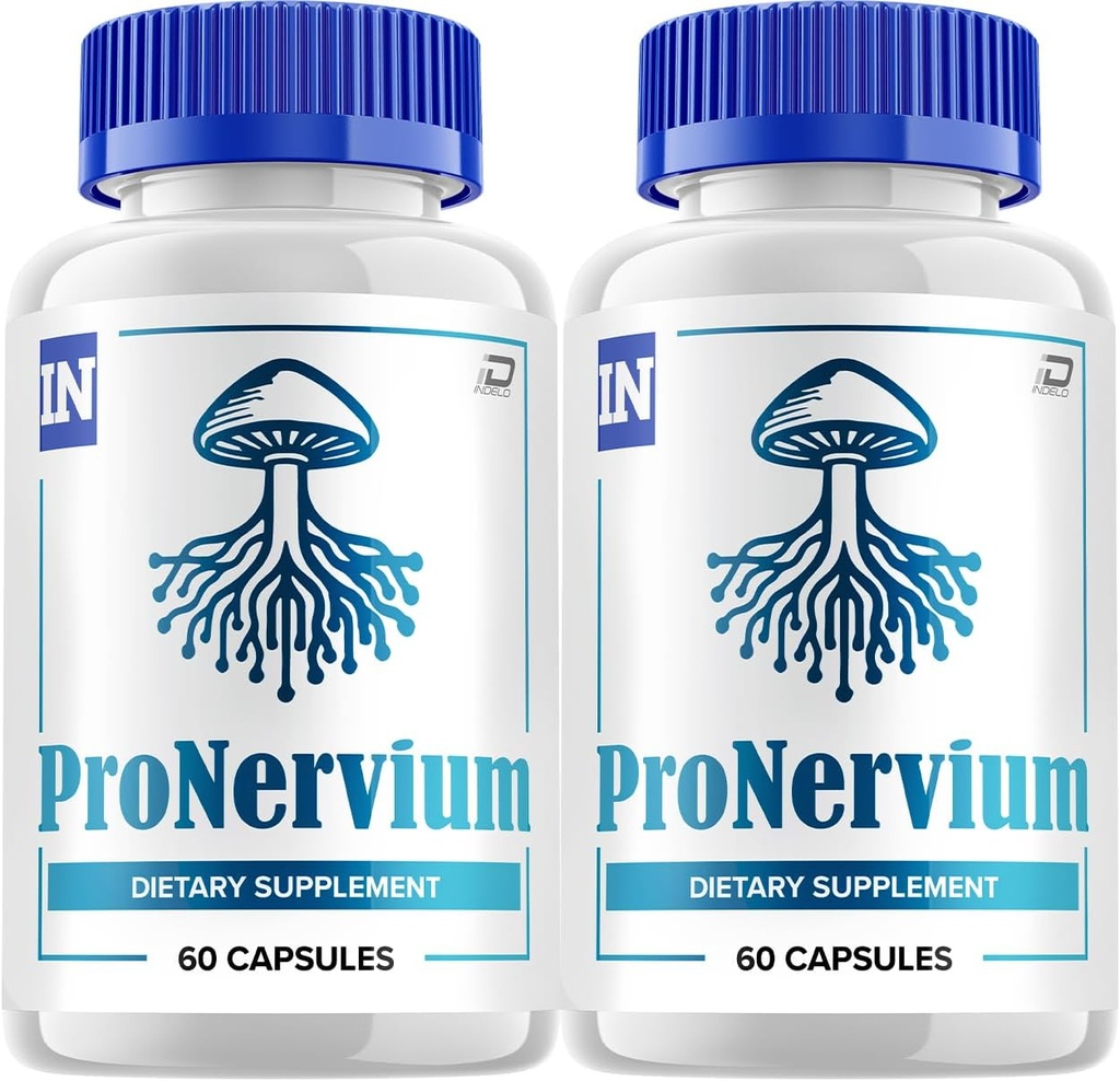 Pronervium Nerve Health Support Pills, Pronervium Reviews, Pronervium Nootropic Advanced Formula, Pronervium All Natural Focus Suplemento, Pronervium Brain Support Comentarios (2 Pack - 120 cápsulas)