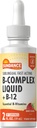 Sundance Sublingual Vitamina B Complex ← 2 Fluid Ounces Silencio con B-12 Silencio Berry Flavor Silencio Vegetarian, Non-GMO, y Gluten Free Supplement