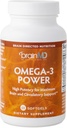BRAINMD Dr Amen Omega-3 Power - 60 cápsulas - Conjunto &amp; Suplemento de Apoyo Inmunitario - Contiene DHA &amp; EPA - Gluten Free - 30 servicios