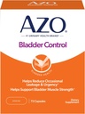 AZO Bladder Control with Go-Less Daily Supplement | Helps Reduce Occasional Urgency, leakage due to laughing, sneezing and exercise††† | 72 Capsules