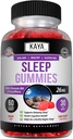 Kaya Naturals Melatonin Gummies (26 mg) Suplemento de salud " Ayuda al sueño para adultos, le ayuda a disminuir el sueño naturalmente, vitamina B6 Gummies - 60 vitaminas Gummy para hombres de mujeres - 30 días de suministro