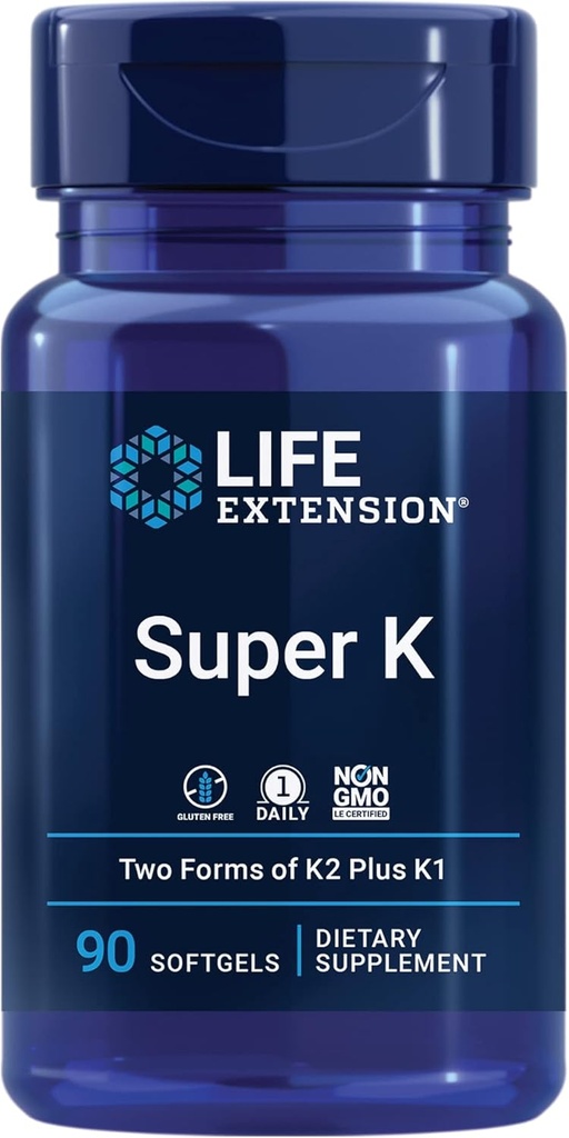 Gamma E Mixed Tocopherols " Tocotrienols 60 Softgels y Super K Vitamin K1 K2 MK-7 MK-4 Vitamina C 90 Softgels Bundle