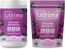 Ultima Replenisher Electrolyte Powder Drink Mix Bundle – Sugar Free – Grape, 90 Serving Canister y 20 Stickpacks – 6 Electrolytes and Minerals – Keto Friendly, Vegan, Non-GMO