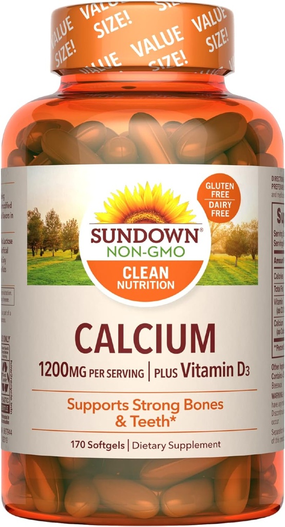 Calcio al atardecer, 170 Softgels