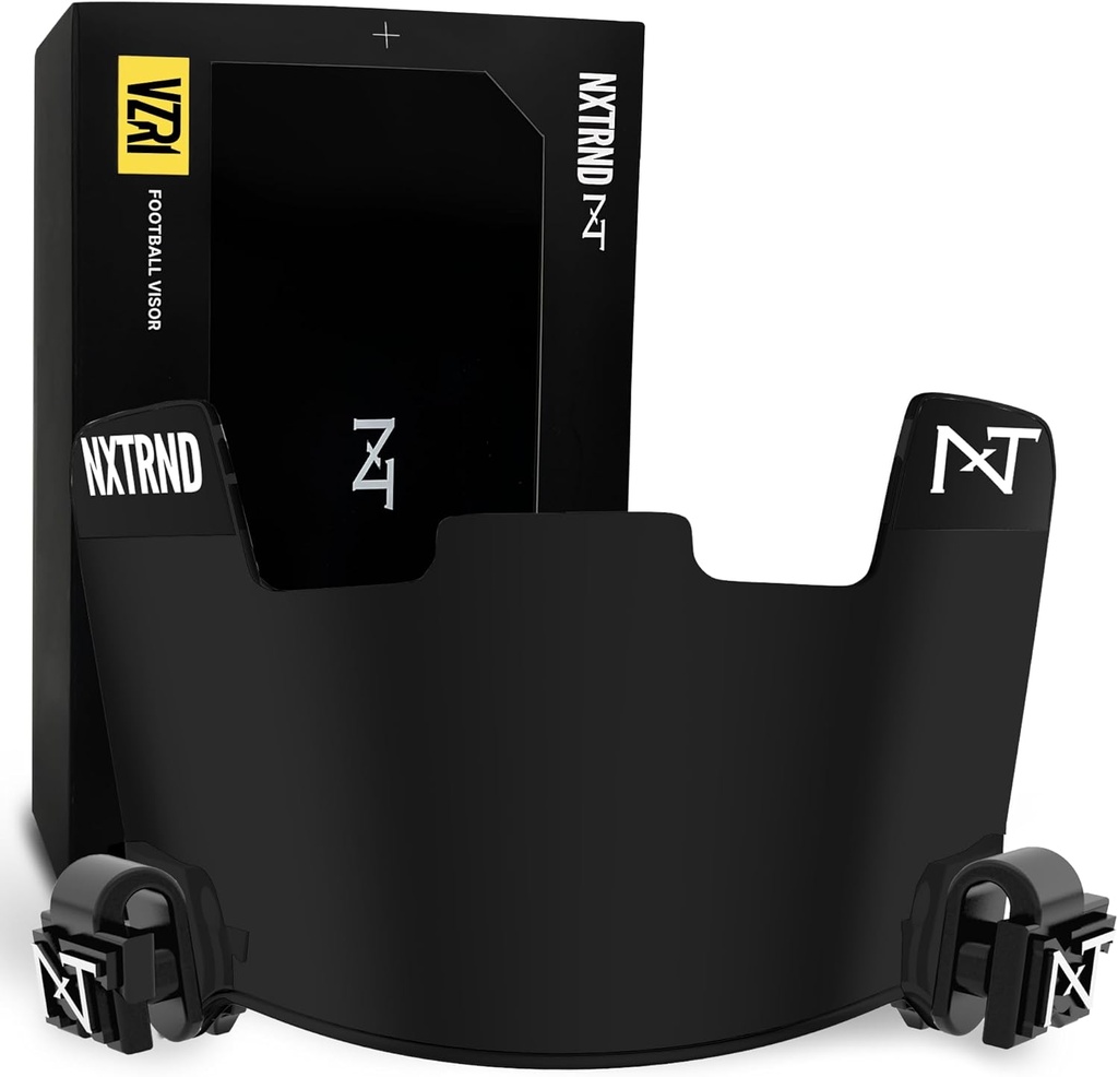 Nxtrnd VZR1 Football Visor, Flat Lens Technology, Fits Adult &amp; Youth Football Helmets