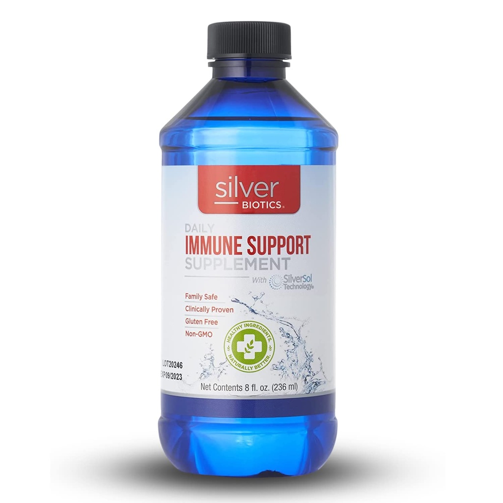 Silver Biotics Patented Multivalent SilverSol Technology ← Ag4O4 10 PPM Immune Support ← Bio-Hacking Immune Building Natural Support latitud 8 Fl Oz