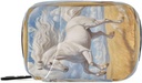 Running White Horse Travel Pill Organizer Bag, Weekly Daily Pill Case Bag Portable Pill Box for Vitamin Supplement Medicine