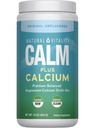 Natural Vitality Calm, Citrato de Magnesio &amp; Suplemento de Calcio, Bebida Mix Powder apoya una respuesta saludable al estrés, Gluten Free, Vegan, " Non-GMO, Original, 16 oz