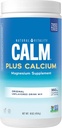 Natural Vitality Calm, Citrato de Magnesio &amp; Suplemento de Calcio, Bebida Mix Powder apoya una respuesta saludable al estrés, Gluten Free, Vegan, " Non-GMO, Original, 16 oz