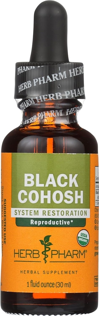Herb Pharm Ecológico Negro Cohosh Extracto, 1 Fz