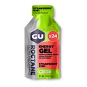 GU Energy Roctane Ultra Endurance Energy Gel, Vegan, Gluten-Free, Kosher y Dairy-Free On-The-Go Sports Nutrition for Running, Biking, Hiking or Skiing, Strawberry Kiwi (24 Packets)