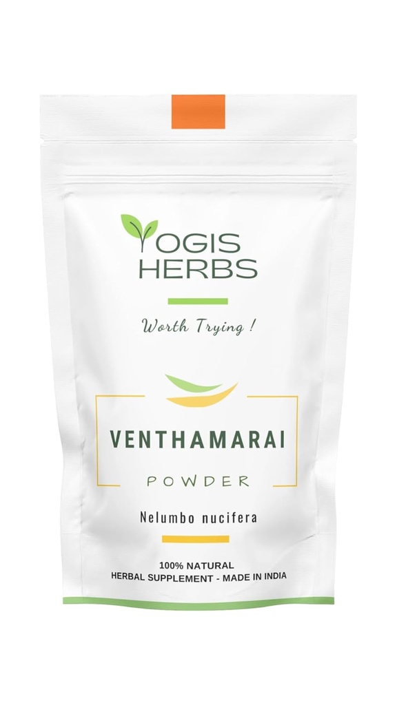 YOGIS HERBS Venthamarai Powder (White Lotus Powder) – Nelumbo Nucifera – 1 lb Fresh &amp; Pure