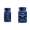 Super K Vitamina K1, K2 MK-7, MK-4, Vitamina C y Magnesio cápsulas 500 mg, Corazón, Hueso, Salud Arterial