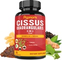 Super Cissus Quadrangularis Extracto Cápsulas con Boswellia, Guggul, Turmeric, Pepper ¦