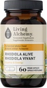 Rhodiola Rosea Suplemento con Astragalus & Turmeric - Cognitive, Athletic Performance, " Adrenal Energy Support for Men ' Women - Vegan, Non-GMO - Living Alchemy, 60 Pcs