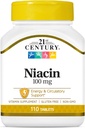 Tablas de niacina del siglo XXI, 100 mg, 110 conteo